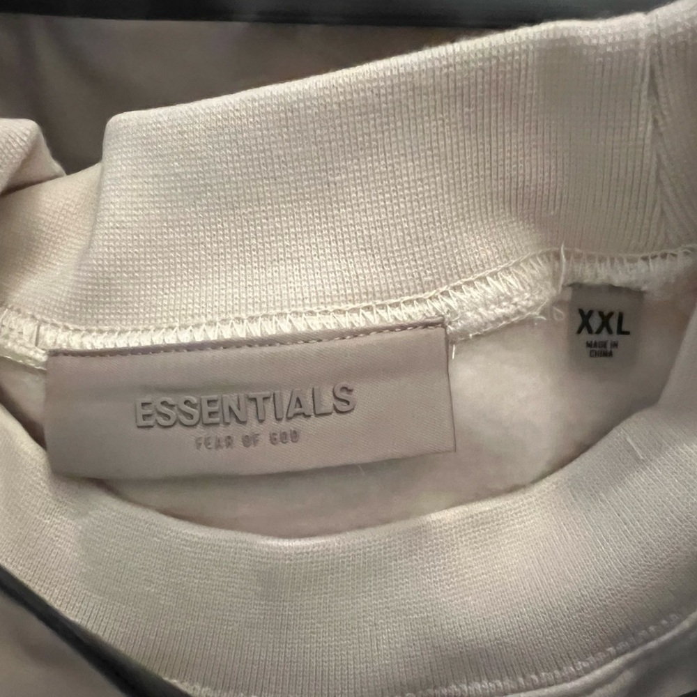 FEAR OF GOD ESSENTIALS ESSENTIAL CREWNECK EGG SHELL size XXL new in plastic - Picture 9 of 11